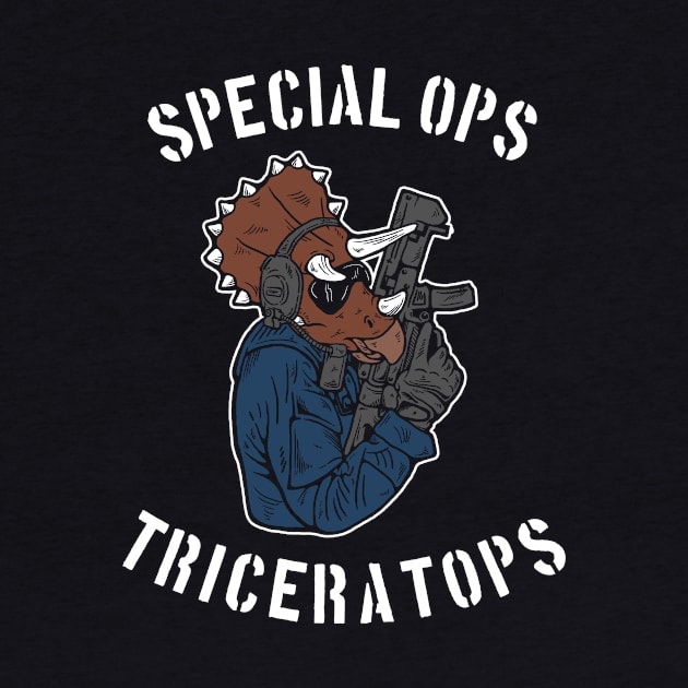 Special Ops Triceratops by dumbshirts